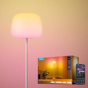 Govee Lantern Floor Lamp, Halo Gradient RGBIC Smart Corner Lamp with LuminBlend+, 1000K-10